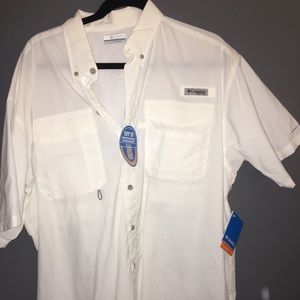 Columbia NWT white PFG fishing shirt